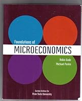 Foundations of Microeconomics Custome Edition for Penn State University 055833623X Book Cover