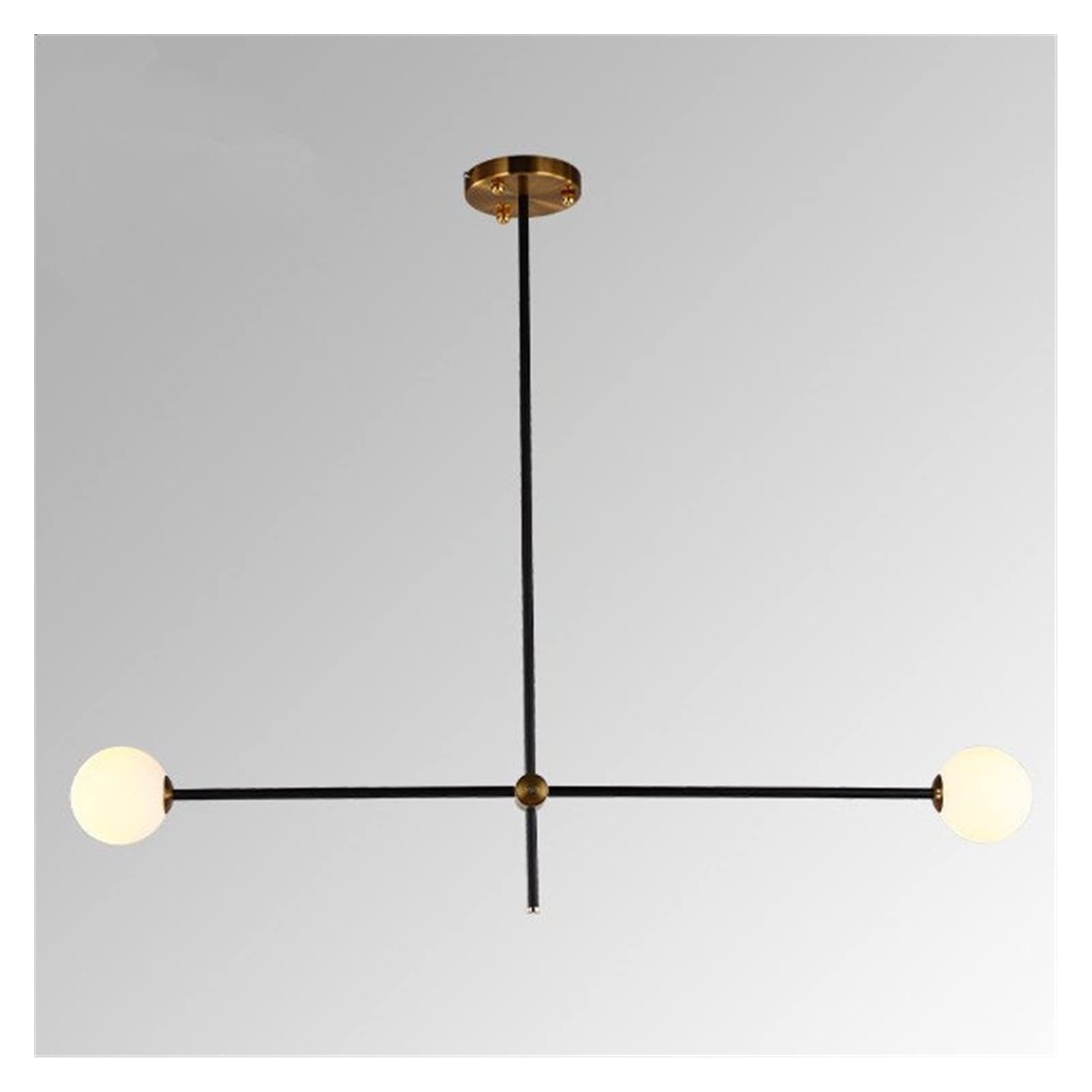Lustre en verre de haricot magique minimaliste pour sublimer un plafond haut
