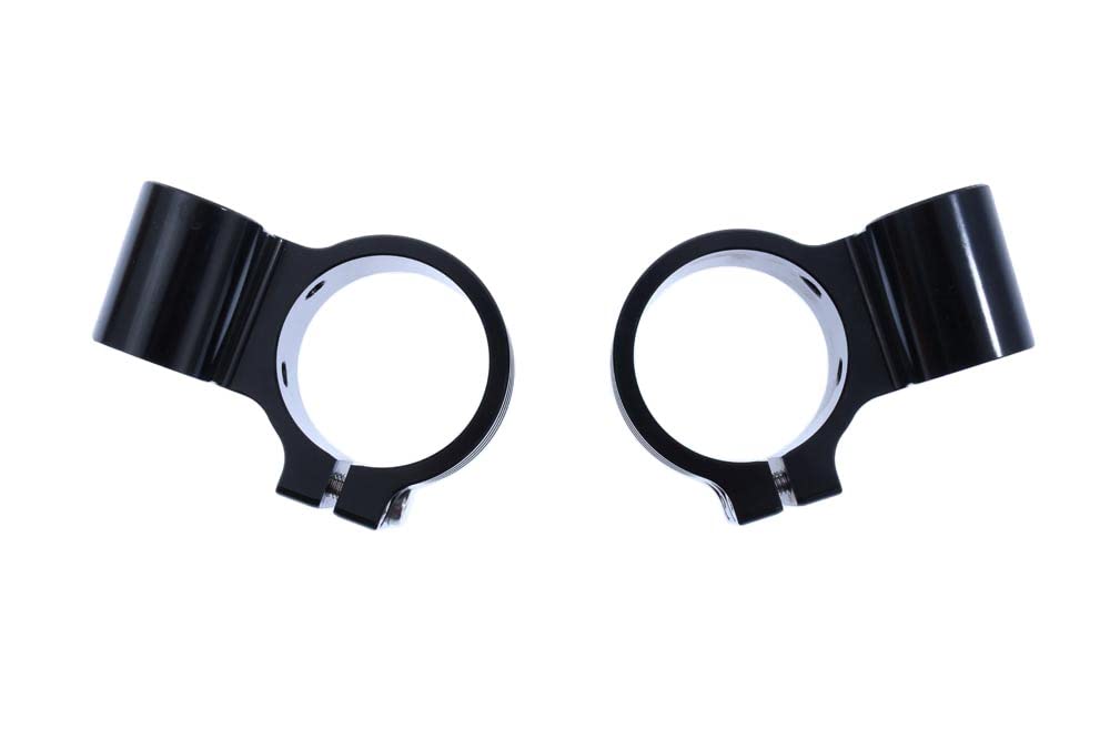 avdb-moto Coppia di semimanubri/bracciali rialzati in 48 mm + tubi Compatibile con Hornet 600 2005-2006, CBR 600 RR 2005-2017 (NERO)