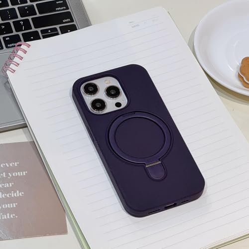 Coque silicone pour iPhone 13 violet charge magnétique stable