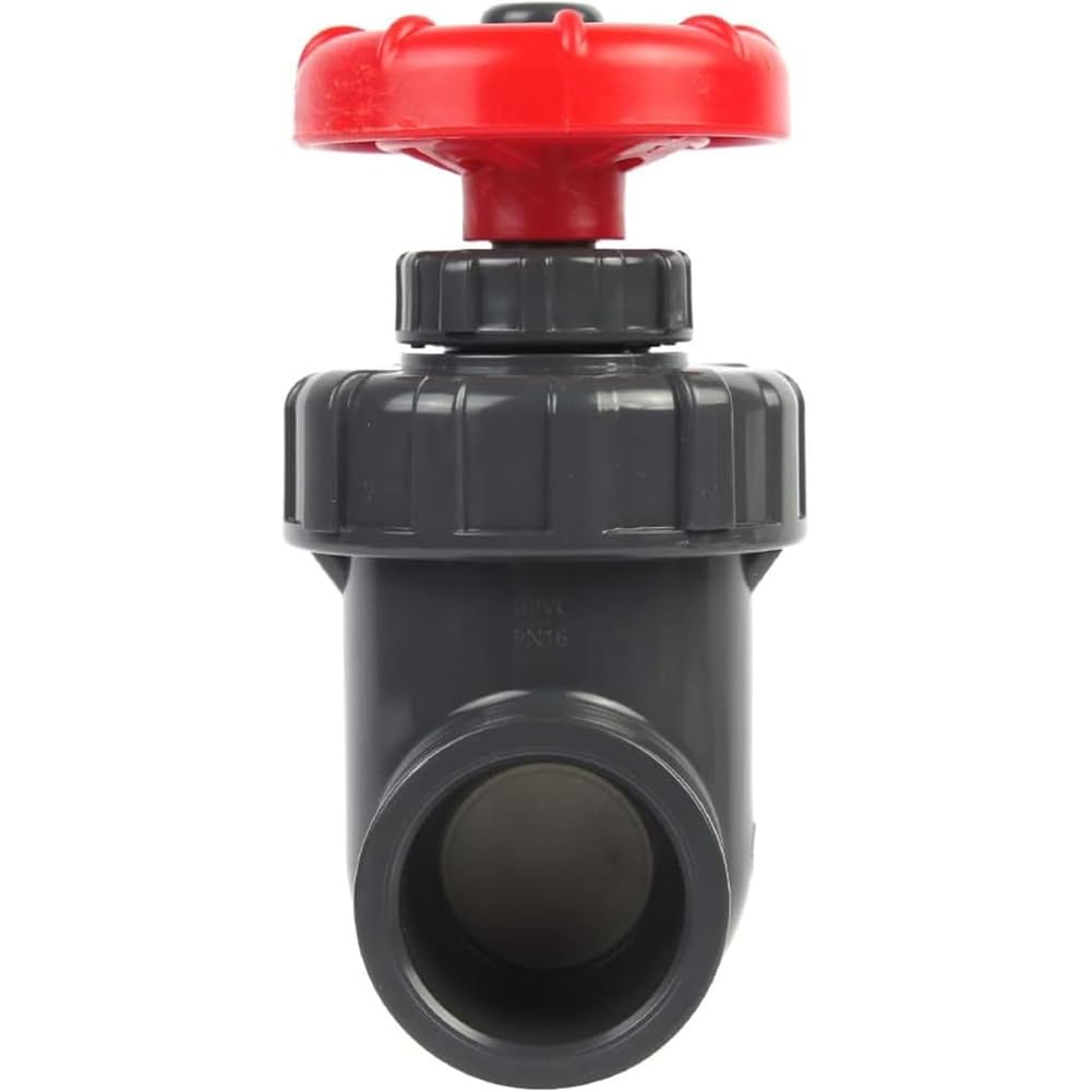 Válvula de compuerta de PVC, 20-63 mm, válvula de interruptor de tubería industrial para riego, acuarios, piscinas, sistemas de tuberías, DN15-DN50