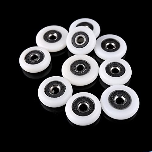 Roulettes de douche de 25mm pour réparer une porte coulissante en verre qui coince