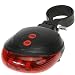 Wealers Cycling Bicycle Bike Rear Tail Safety Warning 5 Led+ 2 Laser Flashing Light (battery's Included)