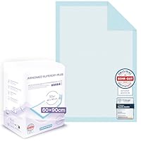 ARNOMED Krankenunterlagen 60x90cm, 30x saugstarke Inkontinenzunterlagen Einweg, Wickelunterlage für Babys, 5-lagige Zellstoff Unterlagen fürs Bett bei z.B. Inkontinenz, Wickelunterlage Einweggebrauch