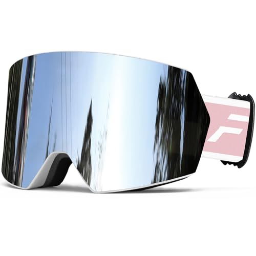 Anti-Beschlag-Skibrille, OTG, UV400-Schutz, kompatibel mit Helm, für Herren, Damen, Jugendliche, Skifahren, Snowboarden