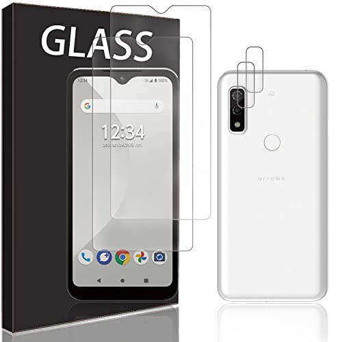 for arrows We FCG01 専用ガラスフイルム  +カメラフィルム  for arrows We FCG01 レンズ保護フィルム 強化ガラスフィルム 貼り付け簡単 硬度9H 気泡ゼロ 飛散防止 高感度 衝撃吸収 指紋防止