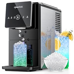 CyberChill Nugget Ice Makers Countertop Dispenser, 40lbs/Day Touch-Free Ice
