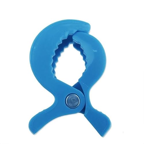 Safe-O-Kid® Stroller Seat Cover Clips, Pram Toy Holder, Buggy Accessory for Baby, Blue