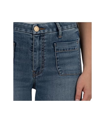 KUT from the Kloth Women's Meg High-Rise Wide Leg with Patch Pockets Reg Hem in Loyalty4