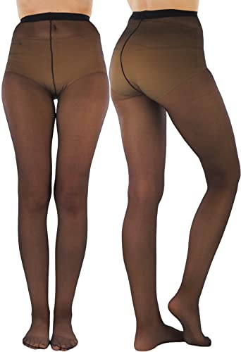 Image of ToBeInStyle Women's Pack of 6 Sheer Solid 100% Nylon Pantyhose
