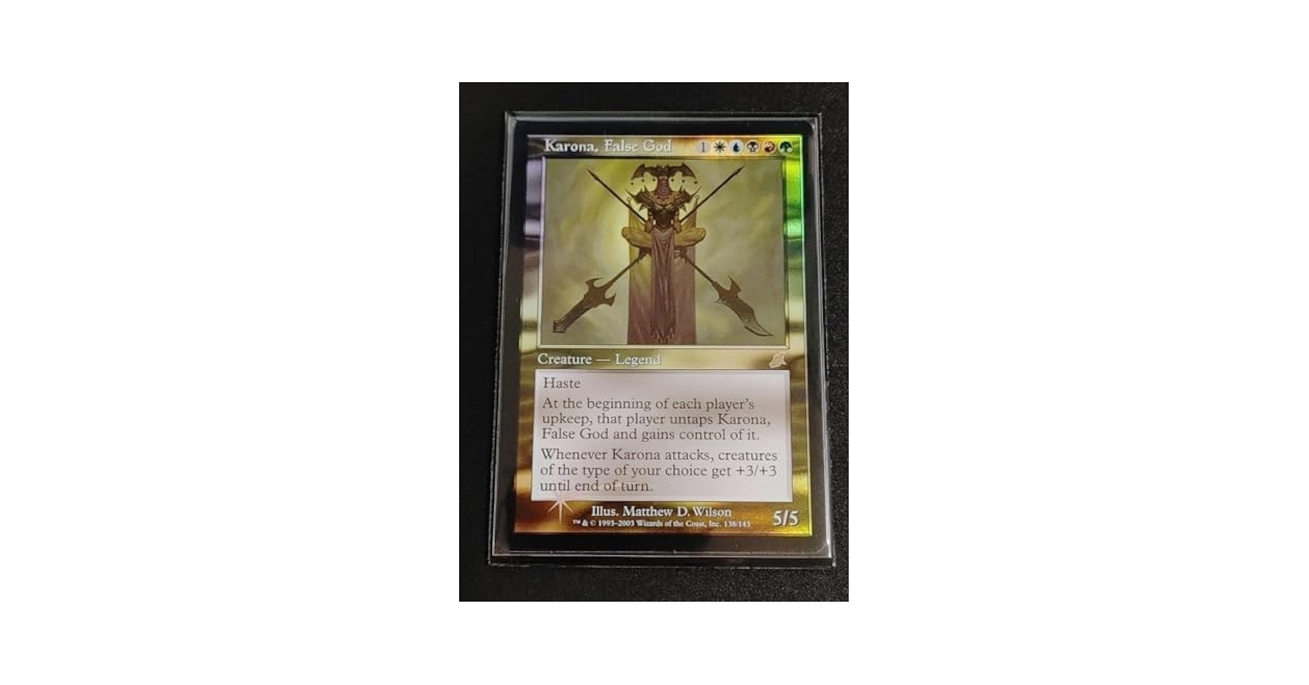 邪神カローナ PSA9 旧枠FOIL EDH MTG Amazon.co.jp: 邪神カローナ Karona,FalseGod MTG Foil 英語1枚