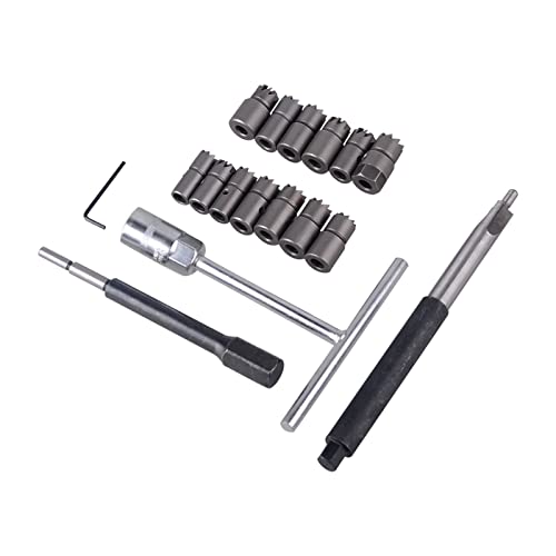 DAYUAN 17 TLG. Diesel Injektoren Dichtsitz Werkzeug Fräser Satz Einspritzdüsen Dichtflächen