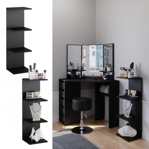 Vicco Scaffale A Muro Nero 30 X 95 Cm - 4