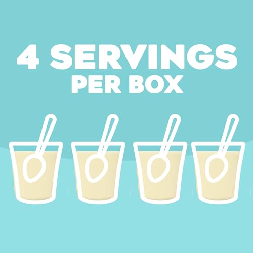 Image of Jell-O Instant Pudding & Pie Filling Mix, White Chocolate Flavored, Fat Free, Quick & Easy Dessert, 3.3 oz (Pack of 4)