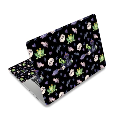 Image of DINKY 15.6 inches Laptop Skin Sticker Netbook Universal Reusable Protector Cover Decal Fits 13 13.3 14 15 15.4 15.6 inch Laptop Protector Notebook (Skeleton Frog)