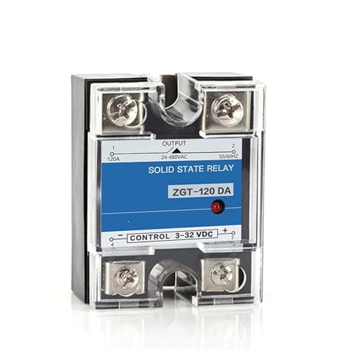 Relais semi-conducteurs SSR-60DA 80DA 100DA contrôle cc ca 24-480VCA dissipateur de chaleur