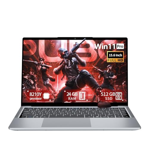 Tunhail 15.6' Laptop Computer 24GB RAM 512GB SSD,Traditional Laptop Computers with i5-8210Y (Up to...