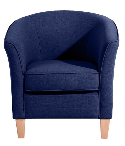 Max Winzer Sessel Lucca | Aus Flachgewebe in Dunkelblau | 2343-1100-1645246 - 2343-1100-1645246 Max Winzer Sessel Lucca | Aus Flachgewebe in Dunkelblau | 2343-1100-1645246