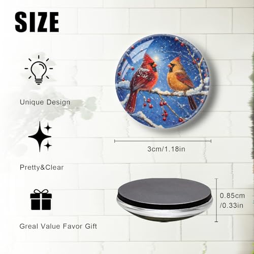 Imán Decorativo de Cristal Redondo para Refrigerador miniatura 3