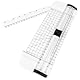 Flintronic Papierschneider, A5 Mini-Papierschneidegerät, Tragbare Papierschneidemaschin mit Automatischem Sicherheitsschutz, Schneidemaschine Papier Cutter für Scrapbooking,Karten,Bastelpapier,Fotos