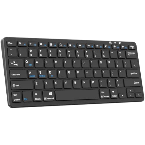Image of LKV Bluetooth Wireless Keyboard for iOS,Android,Windows,Small Slim Portable