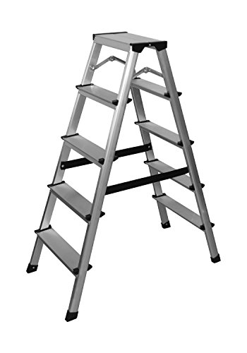 Preisvergleich Produktbild Aluminium Leiter Klappleiter 5 Stufen