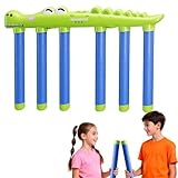 Reaktionsspiel Spiel - Reaktionsspielzeug mit 6 Stäben & LED, Geschicklichkeitsspiel für Kinder mit Fernbedienung, Lernspielzeug zur Förderung von Motorik & Konzentration - Familienspiel (grün)