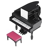 Accessoires miniatures pour maison de poupée - en matériau abs, léger, avec une finition exquise et de , piano pour mini maison