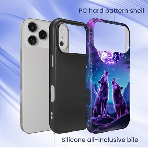 Coque pour PT 17 P loup lune violet finition mate luxe - 4