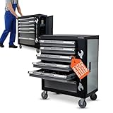 Avilia - Carrello Porta Attrezzi da Officina con 6 Cassetti e 1000 Utensili in Acciaio al ...