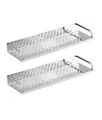 Lukia 40CM Stainless Steel Bathroom/Kitchen Storage Shelf Set of 2