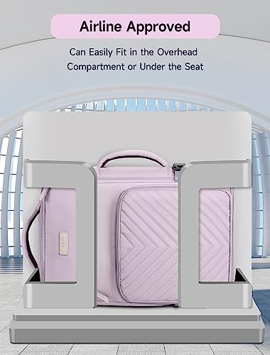 Carry On Backpack For Women, Travel Backpack For Women Airline Approved, Flight Luggage Backpack With Toiletry Bag, College Backpack Fits 15.6 Inch Laptop, Waterproof Casual Daypack Weekender, Purple #TOP2