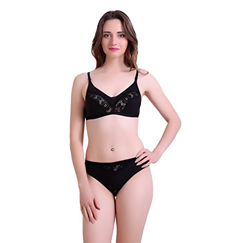 Image of Fashion Comfortz Earmark Lingerie Sets Black Colour Pack of 1