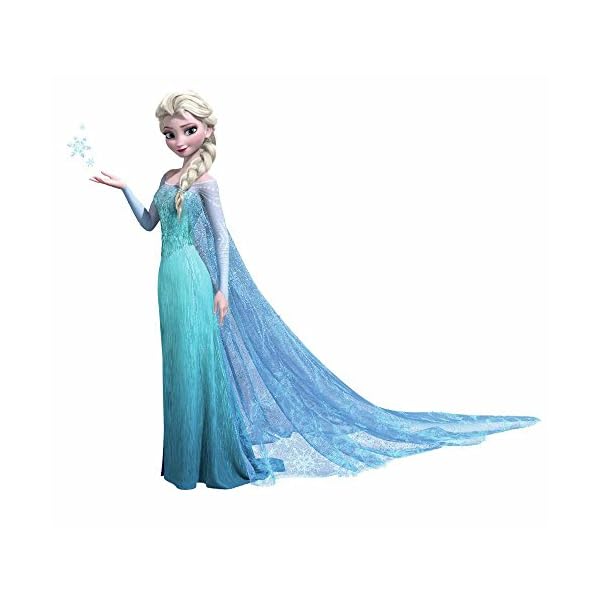 RoomMates RM - Disney Frozen ELSA glitzernd Wandtattoo, PVC, bunt, 48 x 13 x 2.5 cm – Bild 4