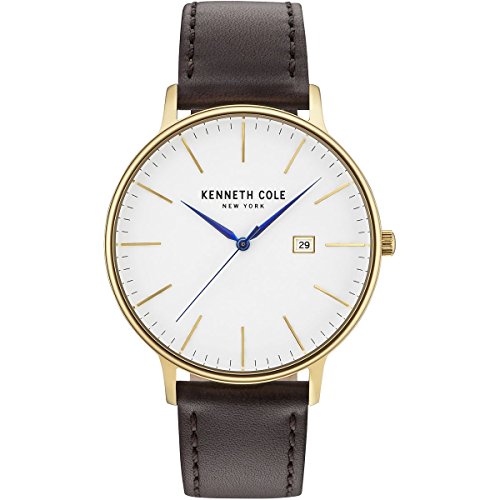 Kenneth Cole Reloj Analógico para Hombre de Cuarzo con Correa en Cuero KC15059005 Kenneth Cole Reloj Analógico para Hombre de Cuarzo con Correa en Cuero KC15059005