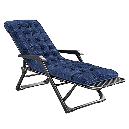 Chaise longue inclinable zéro gravité avec assise rembourrée confortable