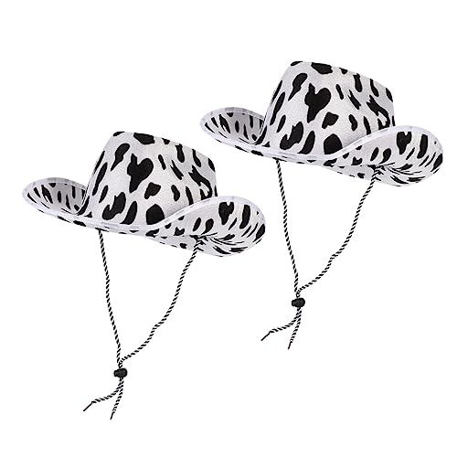 Chapeau de cow boy feutre avec motifs imprimés originaux pour look country