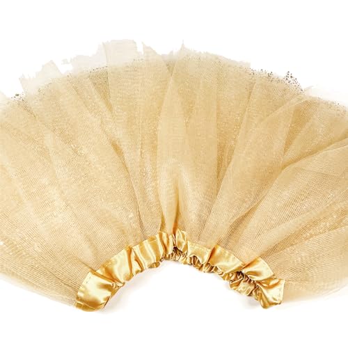 Baby Girl's Tutu Tulle Skirt with 3 Layers Sparkling Sequins Golden Tutu Skirt for Kids(6-24 Month) Halloween Brithday Outfit3