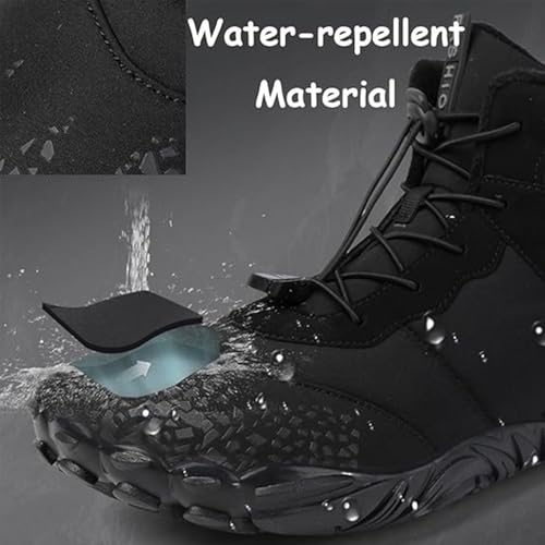 Giltpeak Hike Winter Barefoot Shoes for Elderly Women Mens, Waterproof Wide Hike Barefoot Winter, Winter Wide Toe Barefoot Hiking Shoes Boots2