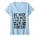 Photo Gallery donna be nice i might be your pilot someday aviation aircraft maglietta con collo a v Photo Gallery donna be nice i might be your pilot someday aviation aircraft maglietta con collo a v