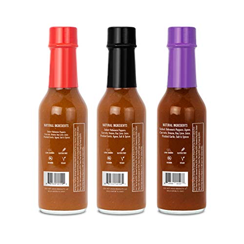 Tabañero Fiesta 3-Flavor Hot Sauce Variety Pack, 5oz. Bottles (Tri-Pack)