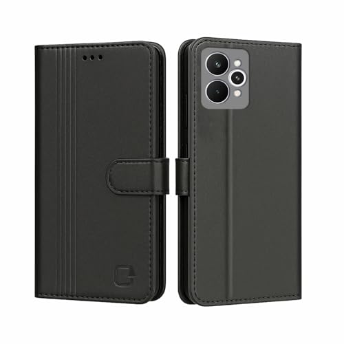 Image of AIBEX Shock Proof Flip Compatible for Realme 15 Pro 5G Flip Cover Leather Finish | Inside TPU with Card Pockets | Wallet Stand | Complete Protection Flip Case- Black