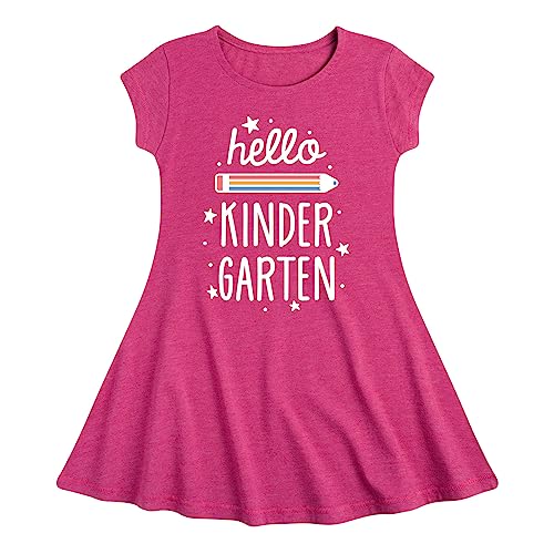 Instant Message - Hello Kindergarten - Toddler & Youth Girls Fit & Flare Dress