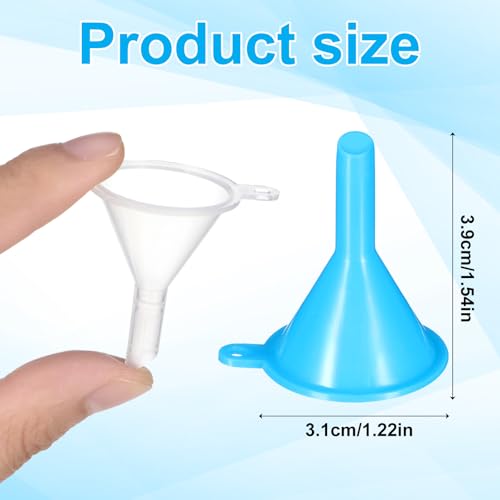 Abeillo 601934_1DD 12Pcs Small Plastic Funnel, Tiny Funnels For Filling Small Bottles Capsules Powder Mini Perfume Funnel thumb #1