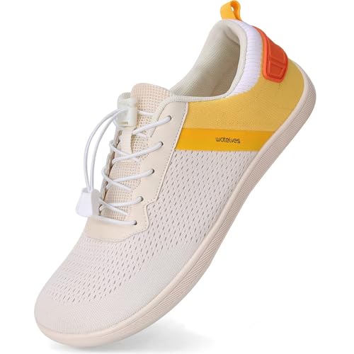 WateLves Wide Water Shoes Womens Mens Barefoot Beach Shoes Zero Drop Minimalist Breathable Mesh Walking Sneakers