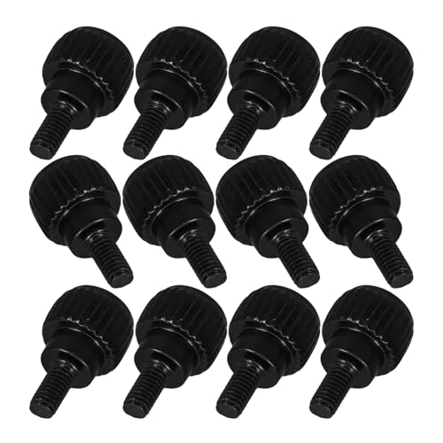 MUELODSIC 24 piezas Tornillos de Pulgar para PC Rosca Tornillos de Montaje para Caja de Ordenador Duraderos de Hierro para Reparación y Mantenimiento de Sistemas Informáticos