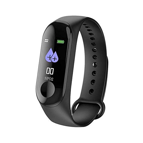 Image of Drumstone (𝐒𝐩𝐞𝐜𝐢𝐚𝐥 𝟏𝟓 𝐘𝐞𝐚𝐫𝐬 𝐖𝐚𝐫𝐫𝐚𝐧𝐭𝐲 M3 Smart Fitness Tracker - Activity Monitor with Heart Rate, Sleep Tracking, and Bluetooth Connectivity for Men and Women