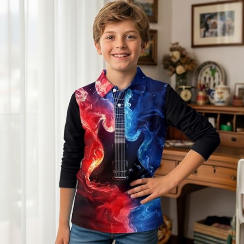 HUIACONG Boys Girls Under Shirts for Kids Children Golf Shirts Sweatshirts3