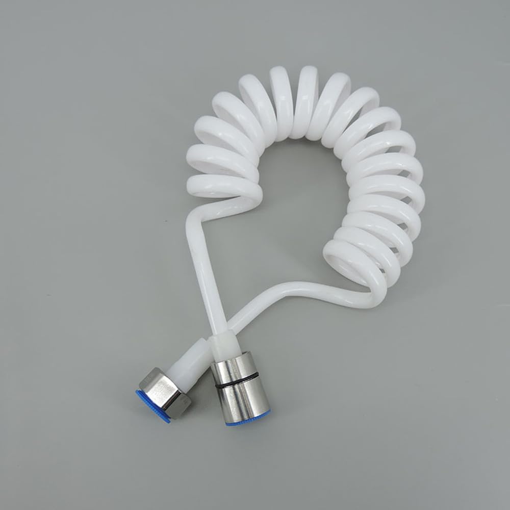 1,5 3 2 m Blanc Flexible Ressort Douche Tuyau ABS Eau Toilette Bidet Pulvérisateur Ligne Téléphone Salle de Bain 1 pc (3 m (max))
