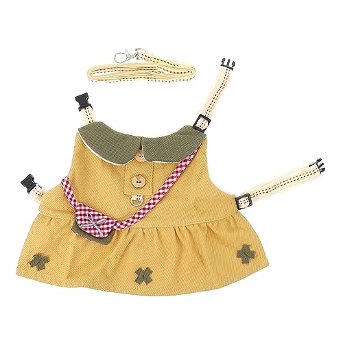 ERINGOGO Rabbit Vest Leash for Small Pets Adjustable Outdoor Walking Harness for Hamsters Bunnies and Guinea Pigs Breathable Suit Coat Design for Daily Walks and Parties